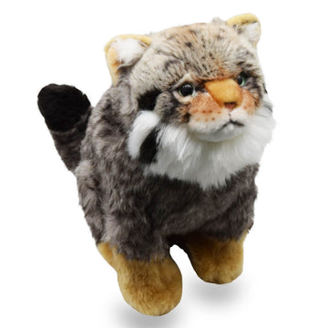 Realistic Sitting Pallas's cat Stuffed Animal Plush Toy, Manul Plushies